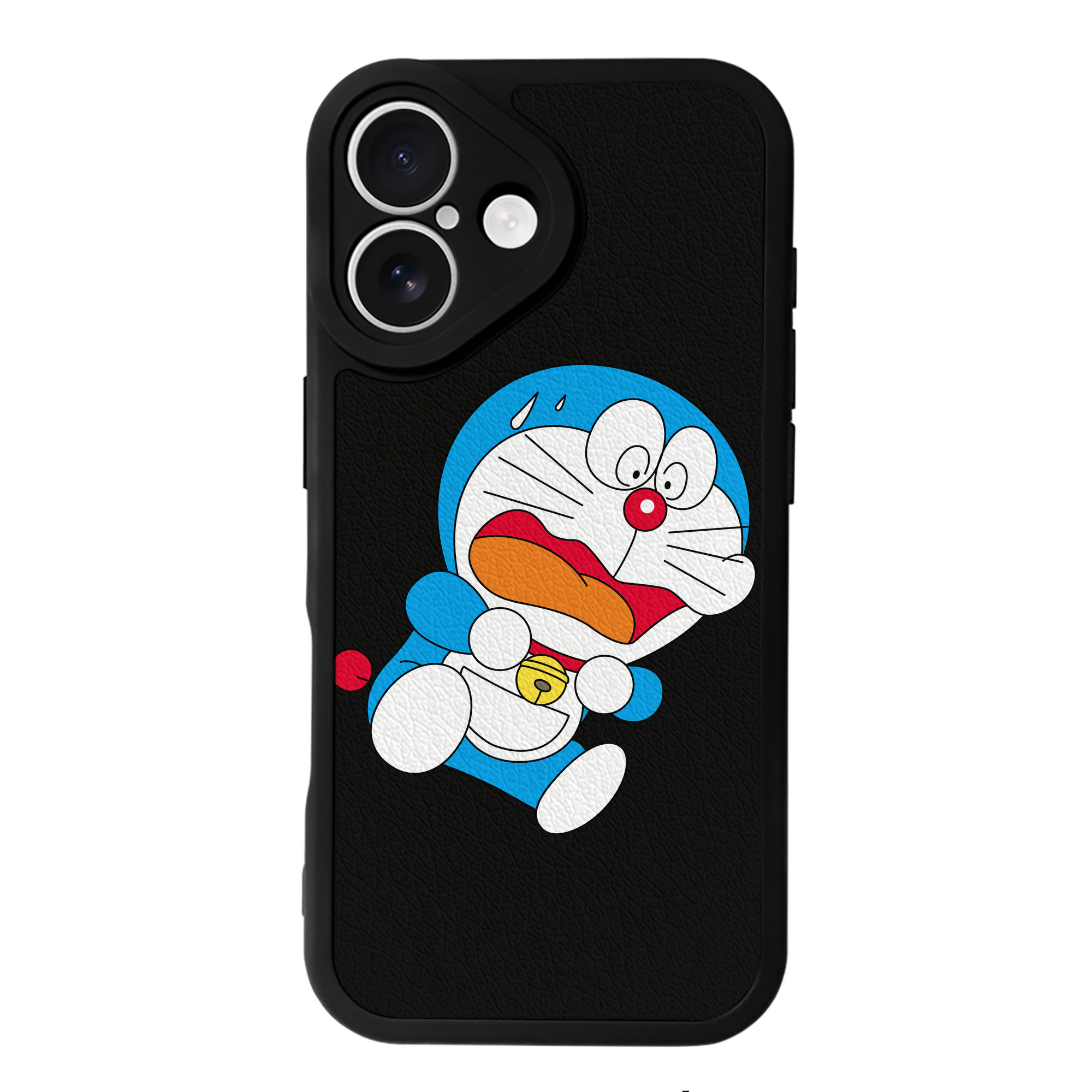 （画像用） ドラえもん Doraemon 【iPhone 16シリーズ対応】シリコンスマホケース（レザー調） 材質：シリコン